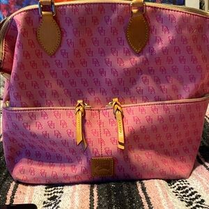 Dooney & Bourke Pink Logo Tote